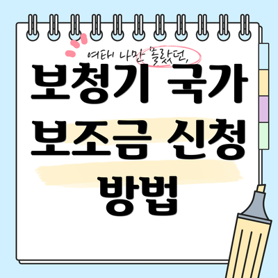보청기 국가 보조금 신청 방법