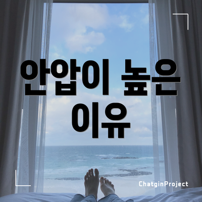 안압이 높은 이유
