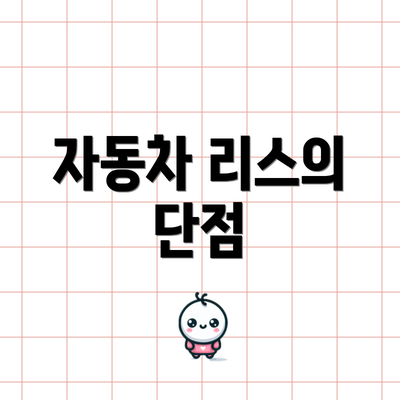 자동차 리스의 단점