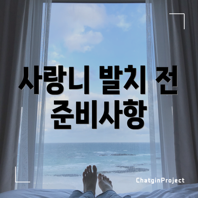 사랑니 발치 전 준비사항