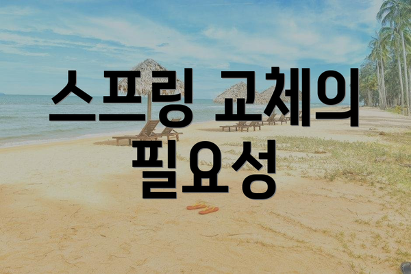 스프링 교체의 필요성