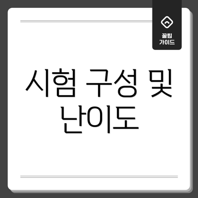시험 구성 및 난이도
