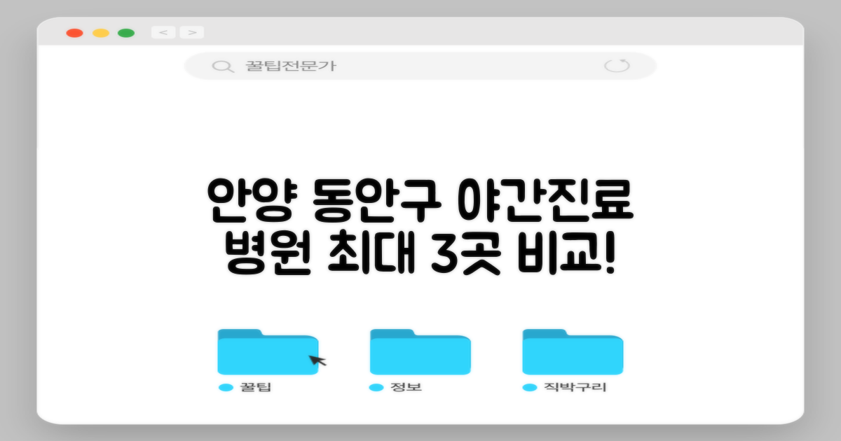 안양 동안구 야간진료 병원, 시설 비교하며 제대로 찾기
